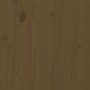 Estructura de cama madera maciza de pino marrón miel 200x200 cm
