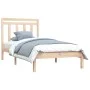 Estructura de cama madera maciza de pino 90x200 cm de vidaXL, Camas y somieres - Ref: Foro24-3105235, Precio: 81,63 €, Descue...