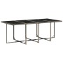 Set comedor jardín 9 pzas y cojines ratán sintético gris