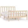 Estructura de cama madera maciza 120x190 cm de vidaXL, Camas y somieres - Ref: Foro24-3105195, Precio: 112,49 €, Descuento: %