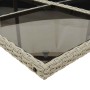 Set comedor de jardín 9 pzas cojines ratán sintético gris claro