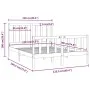 Solid wood bed frame 120x190 cm by vidaXL, Beds and slatted bases - Ref: Foro24-3105195, Price: 111,14 €, Discount: %