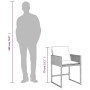 Set comedor de jardín 9 pzas cojines ratán sintético gris claro