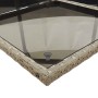 Set comedor jardín 9 pzas y cojines ratán sintético gris