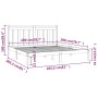 Bettgestell aus massivem, grauem Kiefernholz, 200 x 200 cm von vidaXL, Betten und Lattenroste - Ref: Foro24-3105272, Preis: 1...
