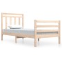 Estructura de cama madera maciza 90x200 cm de vidaXL, Camas y somieres - Ref: Foro24-3105300, Precio: 90,53 €, Descuento: %