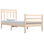 Estructura de cama madera maciza 90x200 cm de vidaXL, Camas y somieres - Ref: Foro24-3105300, Precio: 90,53 €, Descuento: %