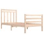 Estructura de cama madera maciza 90x200 cm de vidaXL, Camas y somieres - Ref: Foro24-3105300, Precio: 90,53 €, Descuento: %