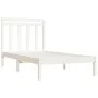 Estructura de cama madera maciza de pino blanco 100x200 cm de vidaXL, Camas y somieres - Ref: Foro24-3105241, Precio: 101,22 ...