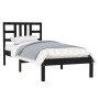 Estructura de cama madera maciza negra 100x200 cm de vidaXL, Camas y somieres - Ref: Foro24-3105399, Precio: 123,59 €, Descue...