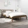 Estructura de cama madera maciza de pino marrón miel 200x200 cm de vidaXL, Camas y somieres - Ref: Foro24-3105428, Precio: 15...