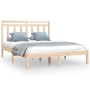 Solid wood bed frame 120x190 cm by vidaXL, Beds and slatted bases - Ref: Foro24-3105220, Price: 114,61 €, Discount: %