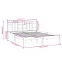 Weißer Massivholzbettrahmen 140x200 cm von vidaXL, Betten und Lattenroste - Ref: Foro24-3105406, Preis: 121,52 €, Rabatt: %