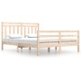 Bettgestell aus Massivholz 160x200 cm von vidaXL, Betten und Lattenroste - Ref: Foro24-3105325, Preis: 137,38 €, Rabatt: %