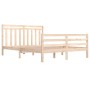 Bettgestell aus Massivholz 160x200 cm von vidaXL, Betten und Lattenroste - Ref: Foro24-3105325, Preis: 137,38 €, Rabatt: %