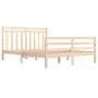 Solid wood bed frame 160x200 cm by vidaXL, Beds and slatted bases - Ref: Foro24-3105325, Price: 135,44 €, Discount: %
