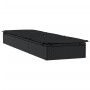 Tumbona 1 ud con mesita ratán sintético negro de vidaXL, Tumbonas - Ref: Foro24-319634, Precio: 163,42 €, Descuento: %