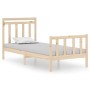 Estructura de cama madera maciza 90x190 cm de vidaXL, Camas y somieres - Ref: Foro24-3105345, Precio: 92,65 €, Descuento: %