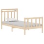 Estructura de cama madera maciza 90x190 cm de vidaXL, Camas y somieres - Ref: Foro24-3105345, Precio: 92,65 €, Descuento: %