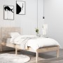 Estructura de cama de madera maciza 100x200 cm de vidaXL, Camas y somieres - Ref: Foro24-3105395, Precio: 90,69 €, Descuento: %