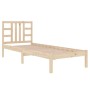 Estructura de cama de madera maciza 100x200 cm de vidaXL, Camas y somieres - Ref: Foro24-3105395, Precio: 90,69 €, Descuento: %