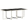Set comedor jardín y cojines 13 pzas ratán sintético gris claro
