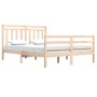 Solid wood bed frame 140x200 cm by vidaXL, Beds and slatted bases - Ref: Foro24-3105315, Price: 121,58 €, Discount: %