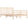 Solid wood bed frame 140x200 cm by vidaXL, Beds and slatted bases - Ref: Foro24-3105315, Price: 121,58 €, Discount: %