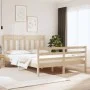 Estructura de cama madera maciza 120x190 cm de vidaXL, Camas y somieres - Ref: Foro24-3105285, Precio: 118,29 €, Descuento: %