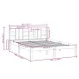 Estructura de cama de madera maciza de pino gris 200x200 cm de vidaXL, Camas y somieres - Ref: Foro24-3105427, Precio: 157,93...