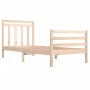 Solid wood bed frame 100x200 cm by vidaXL, Beds and slatted bases - Ref: Foro24-3105305, Price: 112,00 €, Discount: %