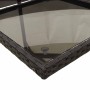 Set de muebles jardín 5 pzas con cojines ratán sintético negro