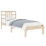 Solid pine wood bed frame 90x200 cm by vidaXL, Beds and slatted bases - Ref: Foro24-3105390, Price: 83,30 €, Discount: %