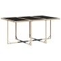 Set comedor de jardín 7 pzas con cojines ratán sintético beige