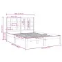 Bettgestell aus massivem Kiefernholz, 120 x 200 cm von vidaXL, Betten und Lattenroste - Ref: Foro24-3105465, Preis: 107,53 €,...