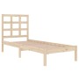 Solid wood bed frame 100x200 cm by vidaXL, Beds and slatted bases - Ref: Foro24-3105460, Price: 90,12 €, Discount: %