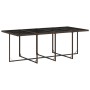Set comedor para jardín 9 pzas y cojines ratán sintético marrón