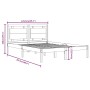Estructura de cama de madera maciza de pino blanca 120x200 cm de vidaXL, Camas y somieres - Ref: Foro24-3105531, Precio: 124,...