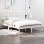 Weißer Massivholzbettrahmen 200x200 cm von vidaXL, Betten und Lattenroste - Ref: Foro24-3105491, Preis: 137,32 €, Rabatt: %