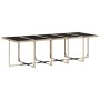 Set comedor de jardín 11 pzas con cojines ratán sintético beige
