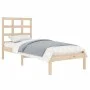 Estructura de cama madera maciza de pino 90x200 cm de vidaXL, Camas y somieres - Ref: Foro24-3105455, Precio: 79,61 €, Descue...