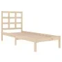 Estructura de cama madera maciza de pino 90x200 cm de vidaXL, Camas y somieres - Ref: Foro24-3105455, Precio: 79,61 €, Descue...