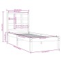 Massives Bettgestell aus weißem Kiefernholz, 90 x 200 cm von vidaXL, Betten und Lattenroste - Ref: Foro24-3105456, Preis: 93,...