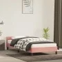Estructura de cama con cabecero de terciopelo rosa 80x200 cm de vidaXL, Camas y somieres - Ref: Foro24-347542, Precio: 99,58 ...