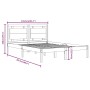 Weißes Massivholzbettgestell King Size 150x200 cm von vidaXL, Betten und Lattenroste - Ref: Foro24-3105541, Preis: 155,90 €, ...
