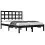 Bettgestell aus massivem schwarzem Kiefernholz, 200 x 200 cm von vidaXL, Betten und Lattenroste - Ref: Foro24-3105494, Preis:...