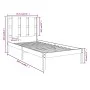 Solid pine wood bed frame 90x200 cm by vidaXL, Beds and slatted bases - Ref: Foro24-3105585, Price: 85,70 €, Discount: %