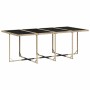 Set comedor de jardín con cojines 13 pzas ratán sintético beige