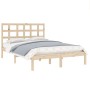 Solid wood bed frame 120x190 cm by vidaXL, Beds and slatted bases - Ref: Foro24-3105440, Price: 112,46 €, Discount: %
