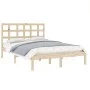 Solid wood bed frame 120x190 cm by vidaXL, Beds and slatted bases - Ref: Foro24-3105440, Price: 106,56 €, Discount: %